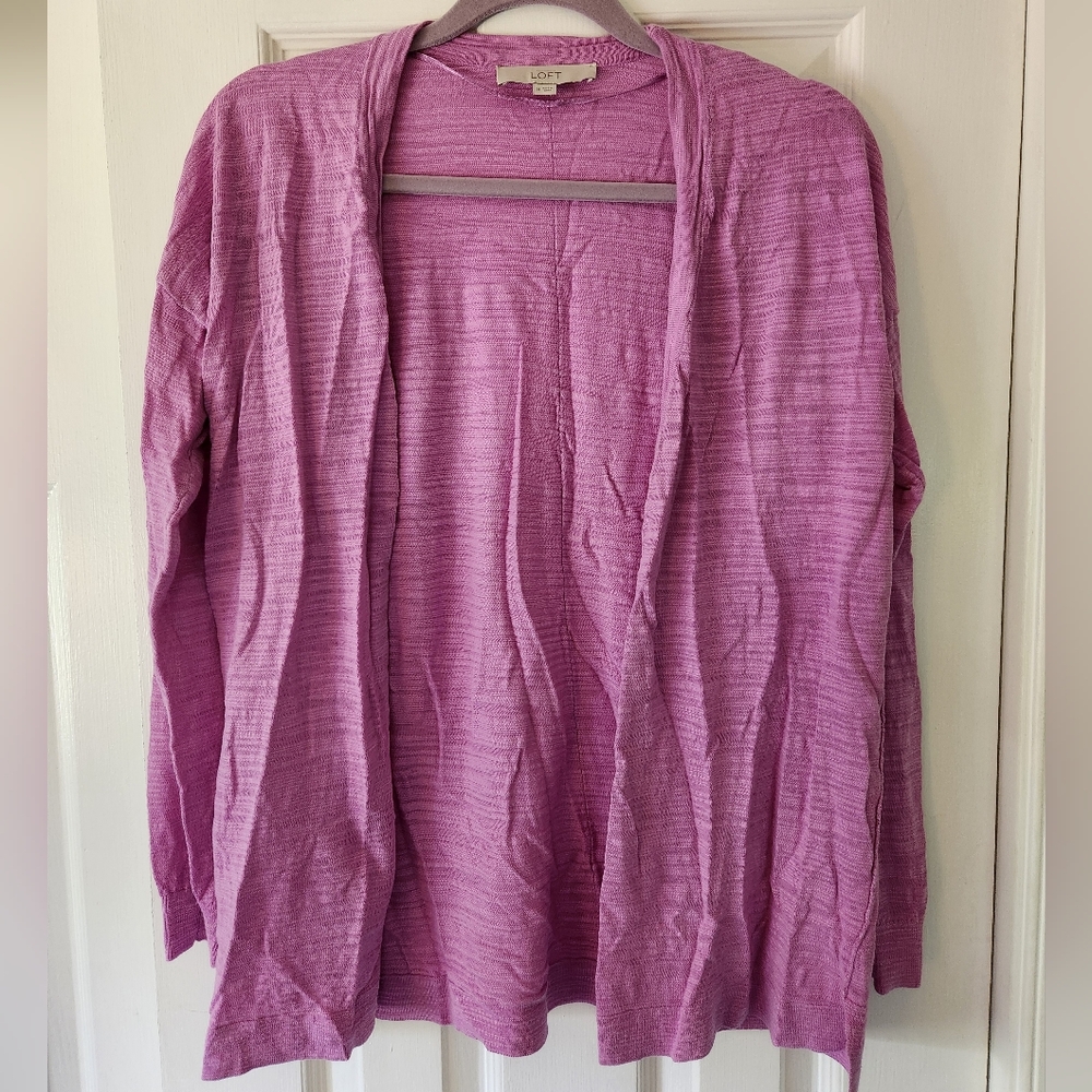 LOFT Women's Light Purple Cardigan